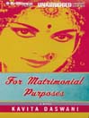 For Matrimonial Purposes